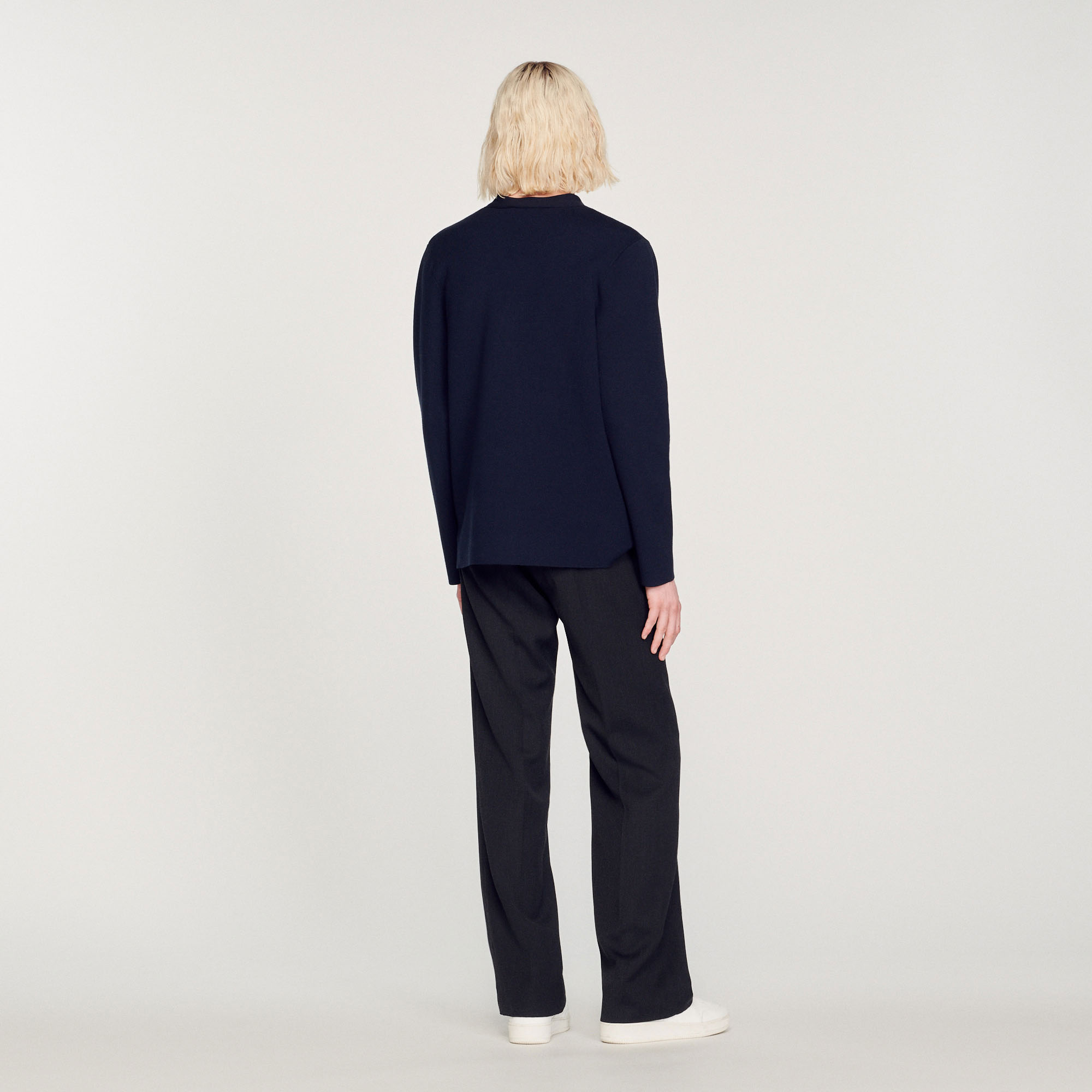 Cardigan patch fleur