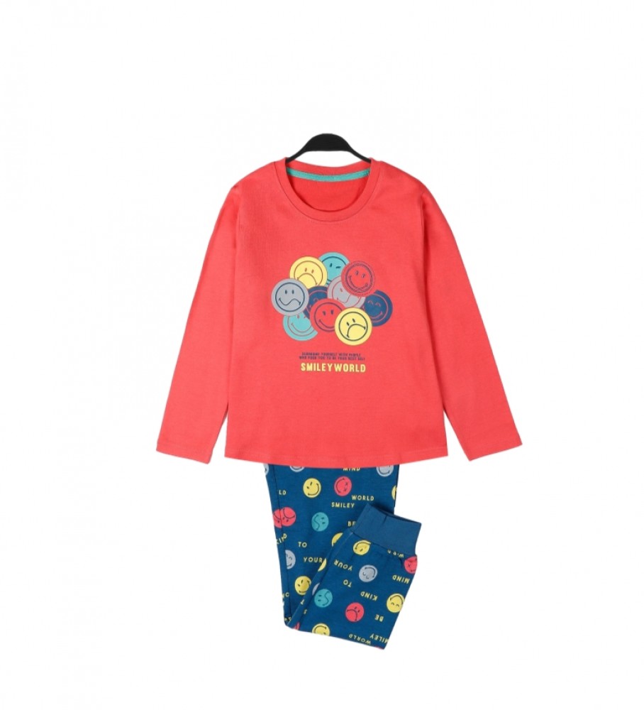 Pijama Aznar Innova Great Things, laranja e azul
