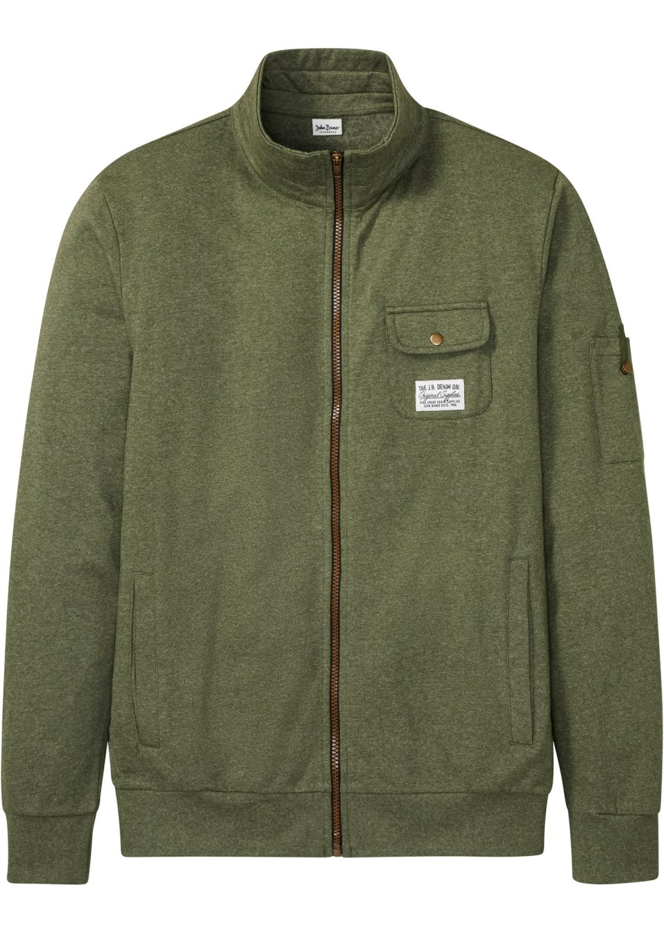 Sweat zippé avec polyester recyclé