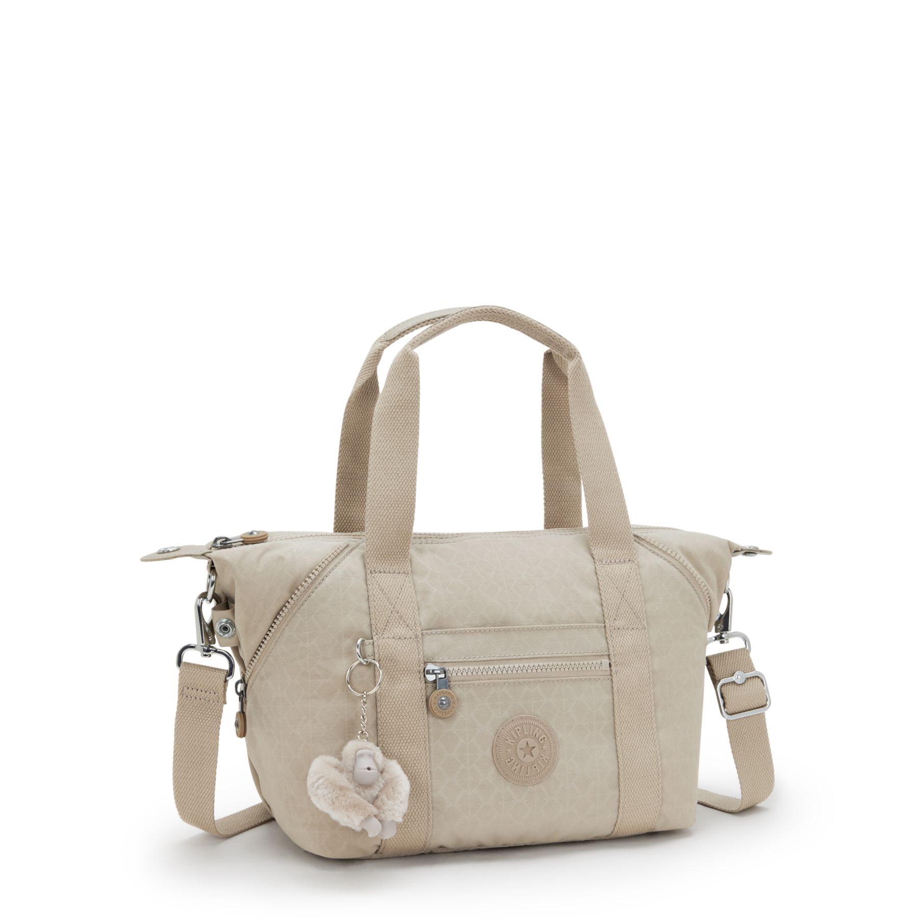 ART MINI Mini Fourre-Tout De Voyage Avec Bandoulière Détachable - Signature Beige Embossed