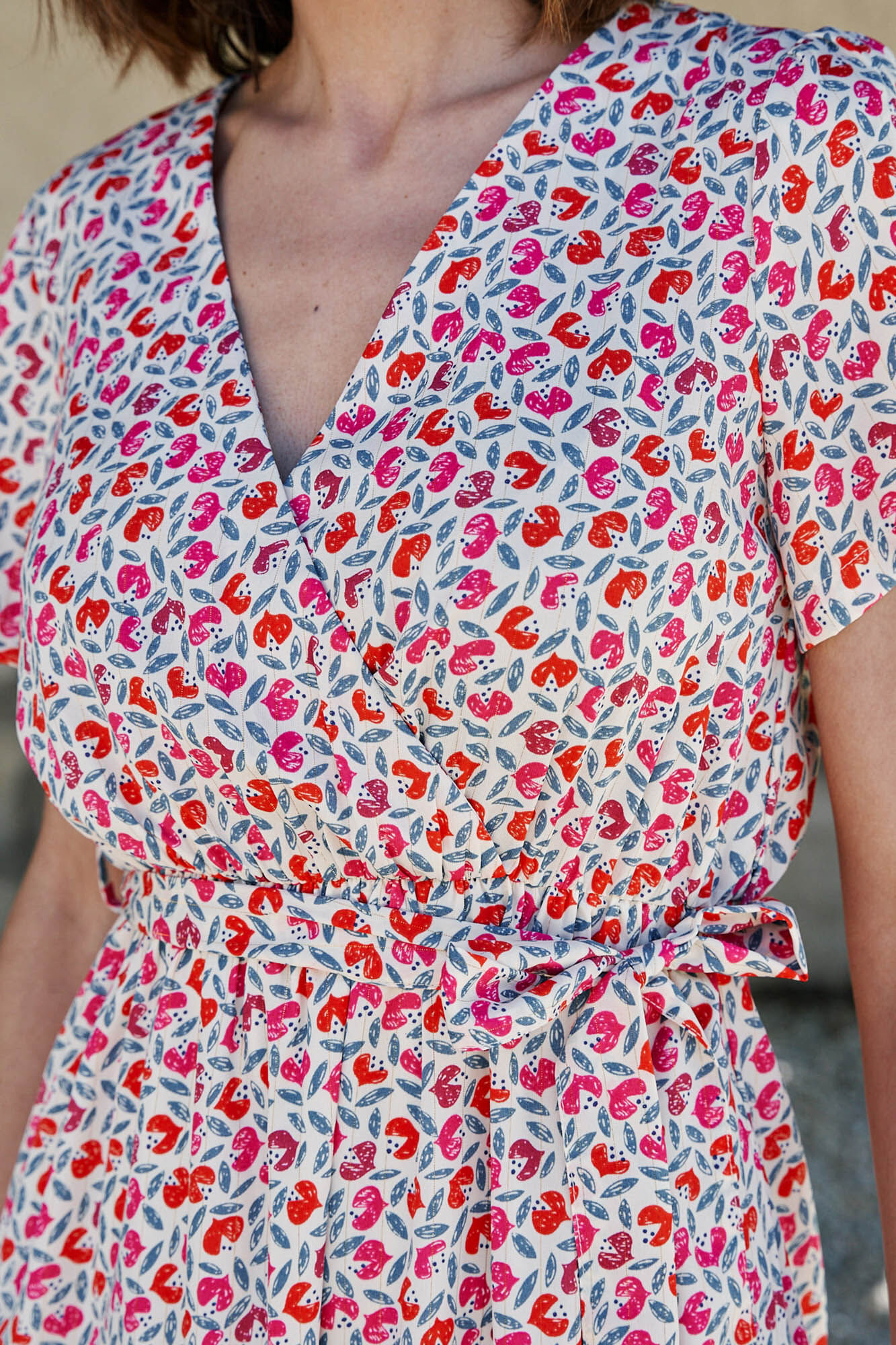 Vestido curto Bessie - Marfim