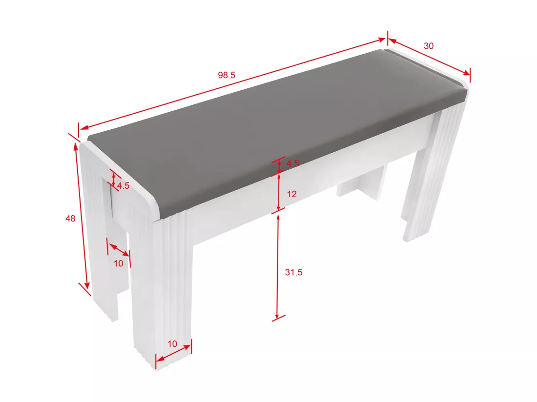 Bancs grua-weiss pour chaque pièce,d90cm×h48cm