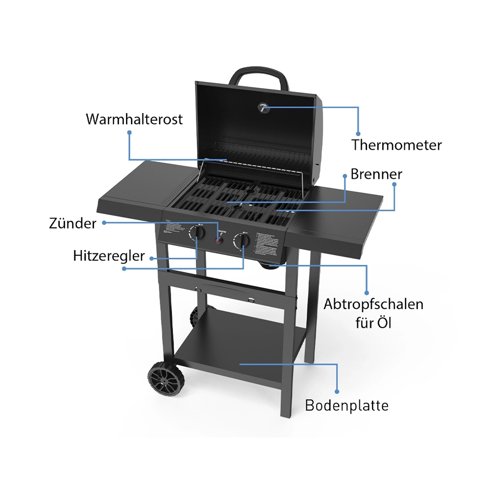 Gasgrill EasyFire 2 Brenner