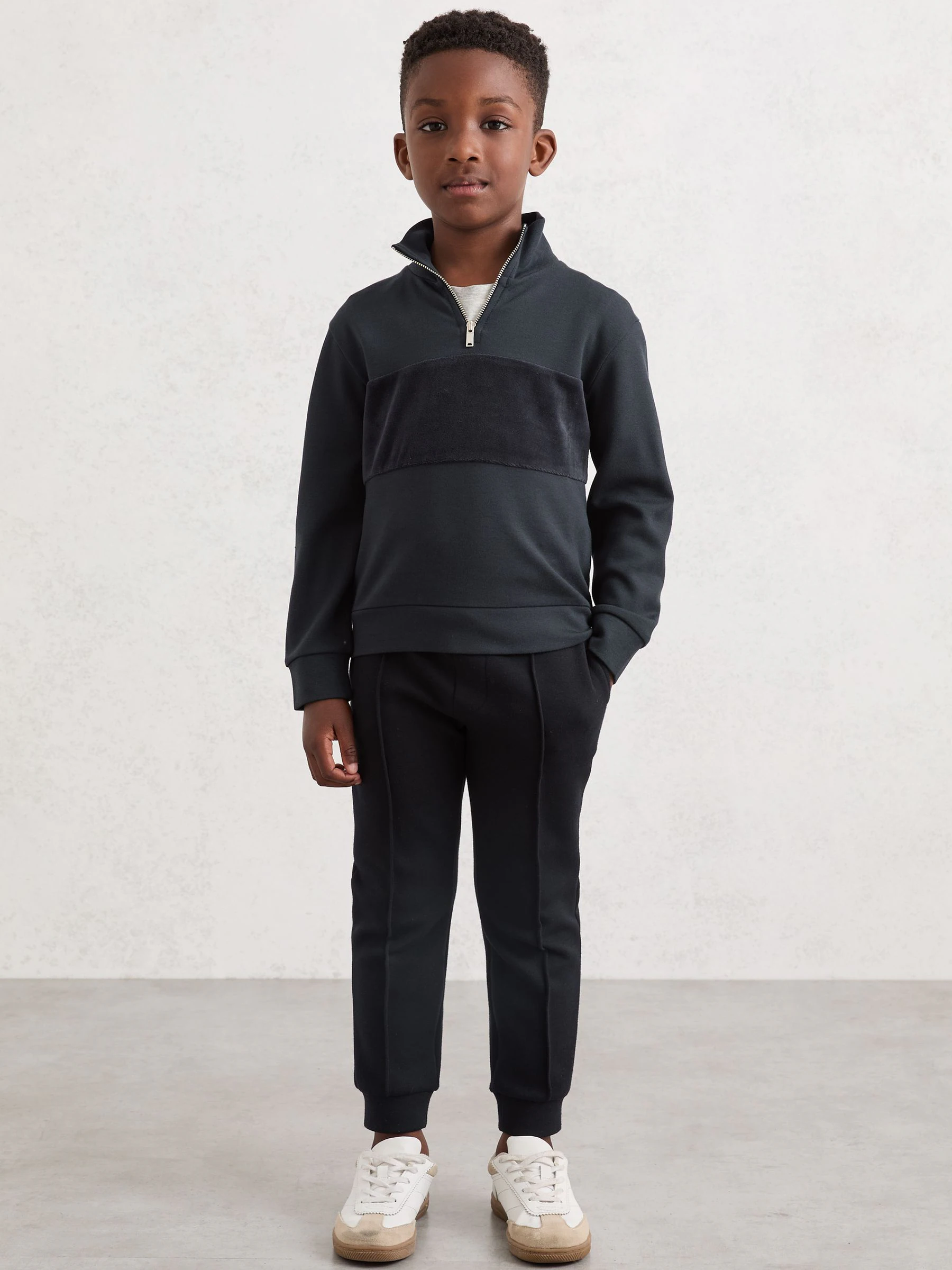 Donkerblauw - Reiss - Premier - Interlock joggingbroek met trekkoord