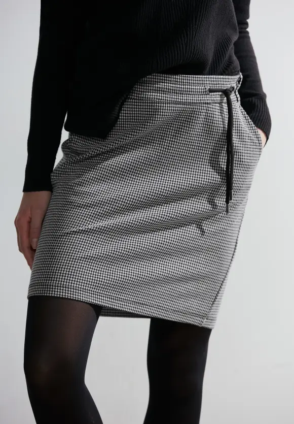Minirock im Jacquardstil - Black