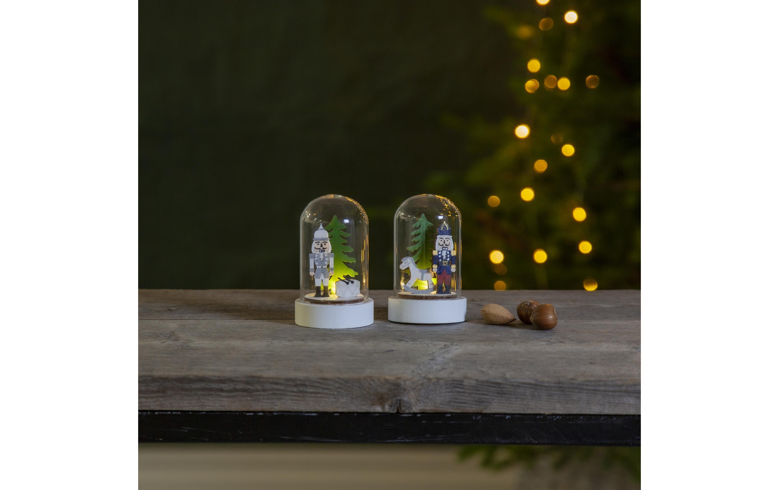 LED-Figur Nussknacker, 9 cm, 2 StückNussknacker im Wald