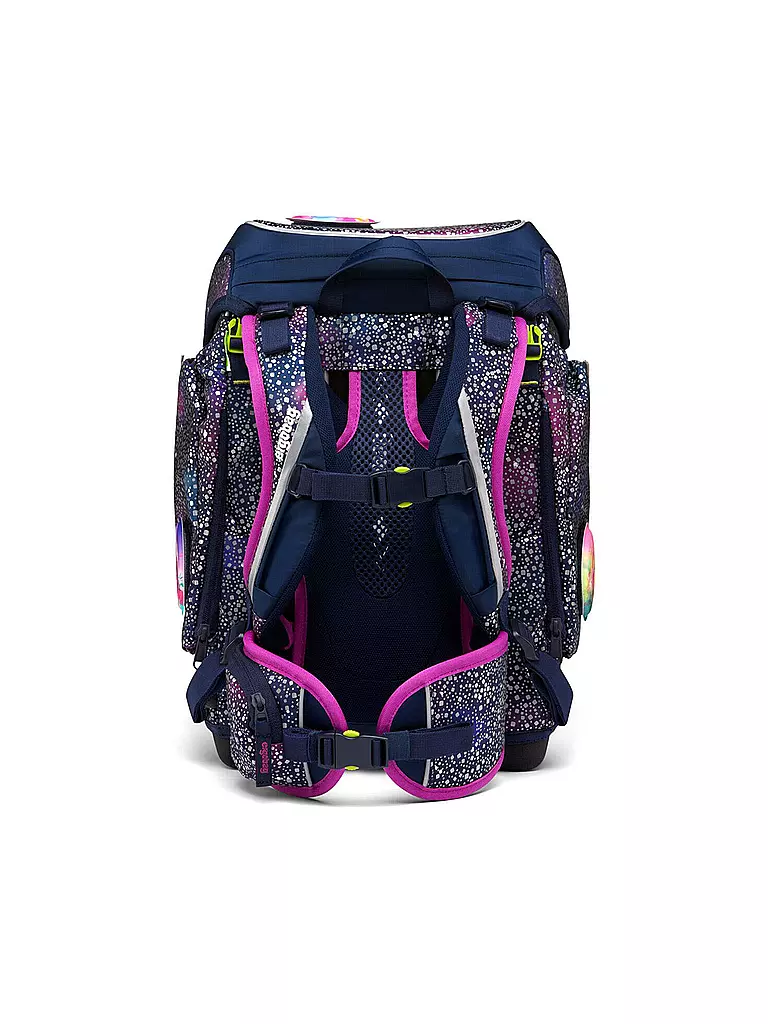 ERGOBAG Schultaschen Set 5tlg CUBO Reflex Glow - Bärlaxy lila