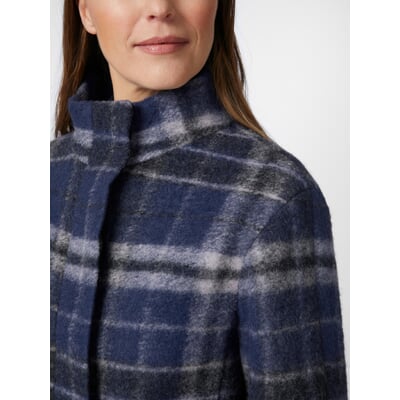 Damen-Karojacke, Blautöne