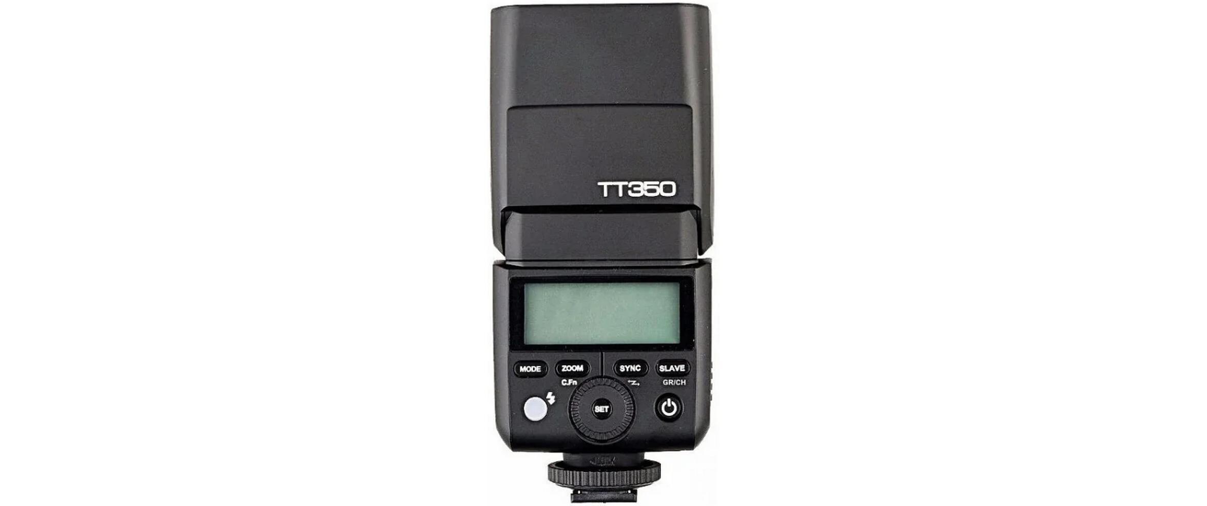 Mini-Kamera-Blitz TT350SVielseitiges Systemblitzgerat mit HSS und drehbarem Kopf