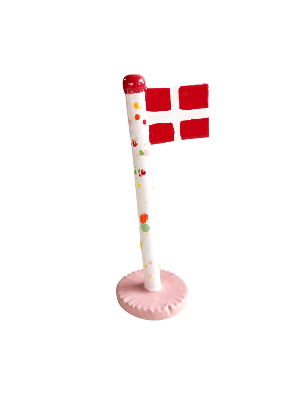 TheClayPlay  Keramik Harlekin Flag, Blossom Rose - H14-18 cm.