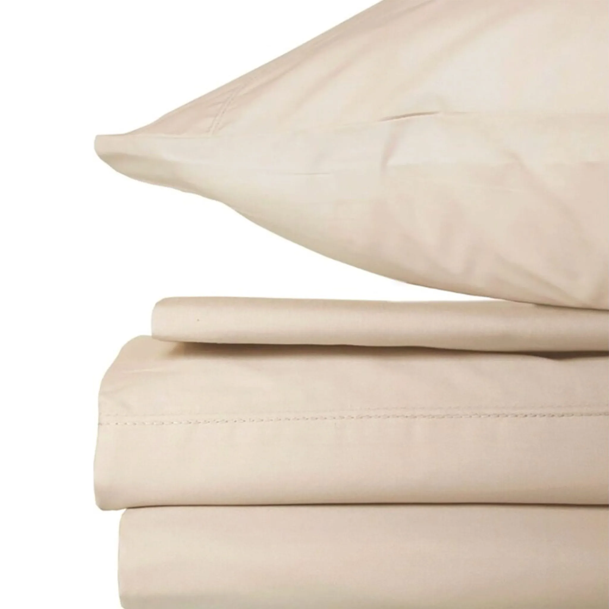 Clément - Maison Ensemble Draps Lit Double - Beige