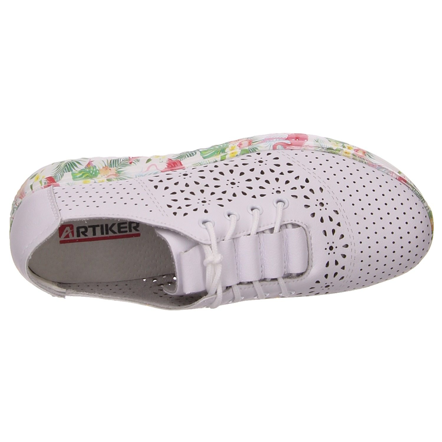 Artiker Halbschuh weiß weiss/weiss kombi