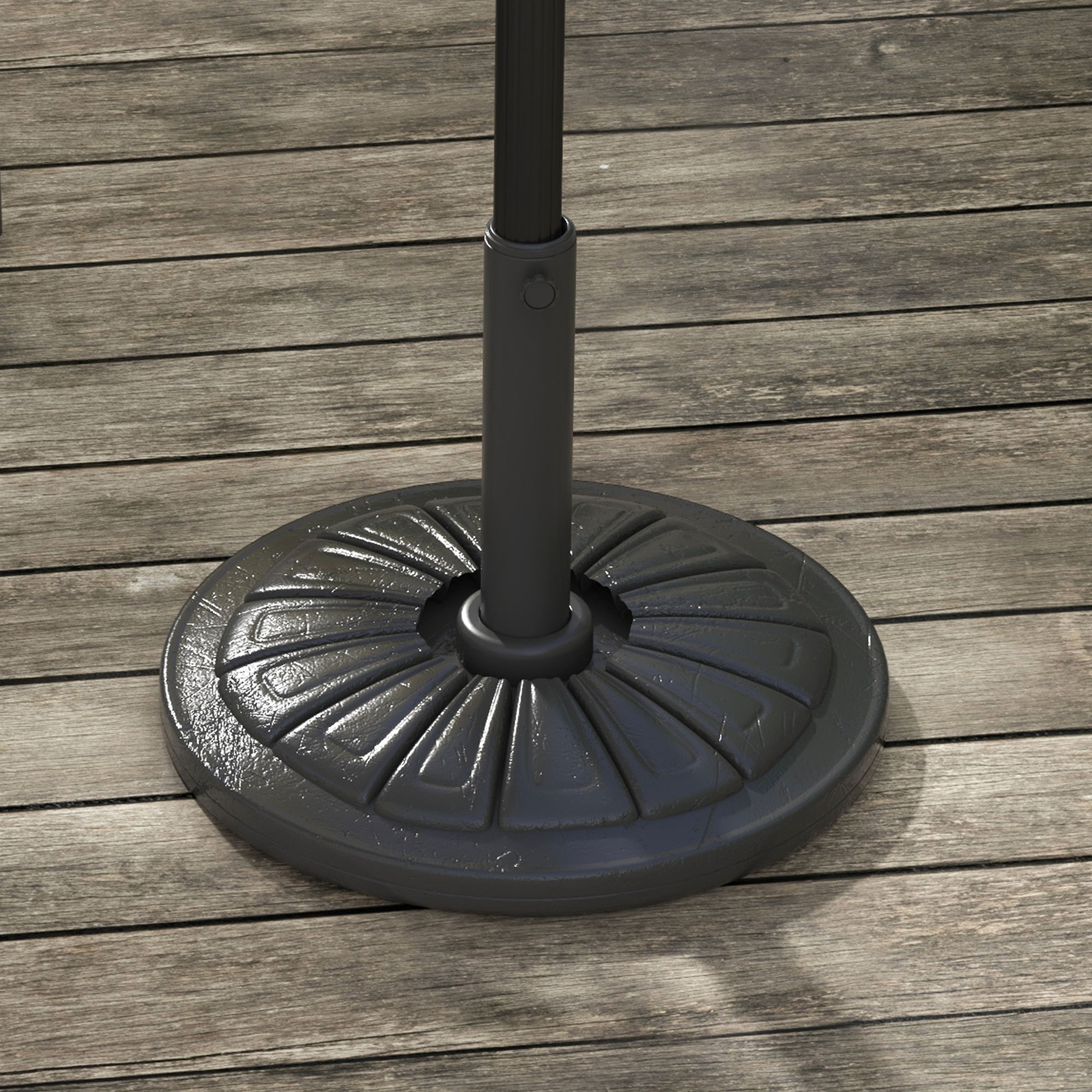 Base para guarda-sol Outsunny preta