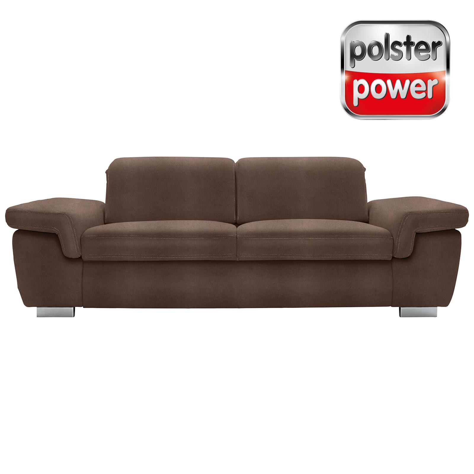 polsterpower 3-Sitzer Boxspringsofa - Saddle nougat - Basismodell