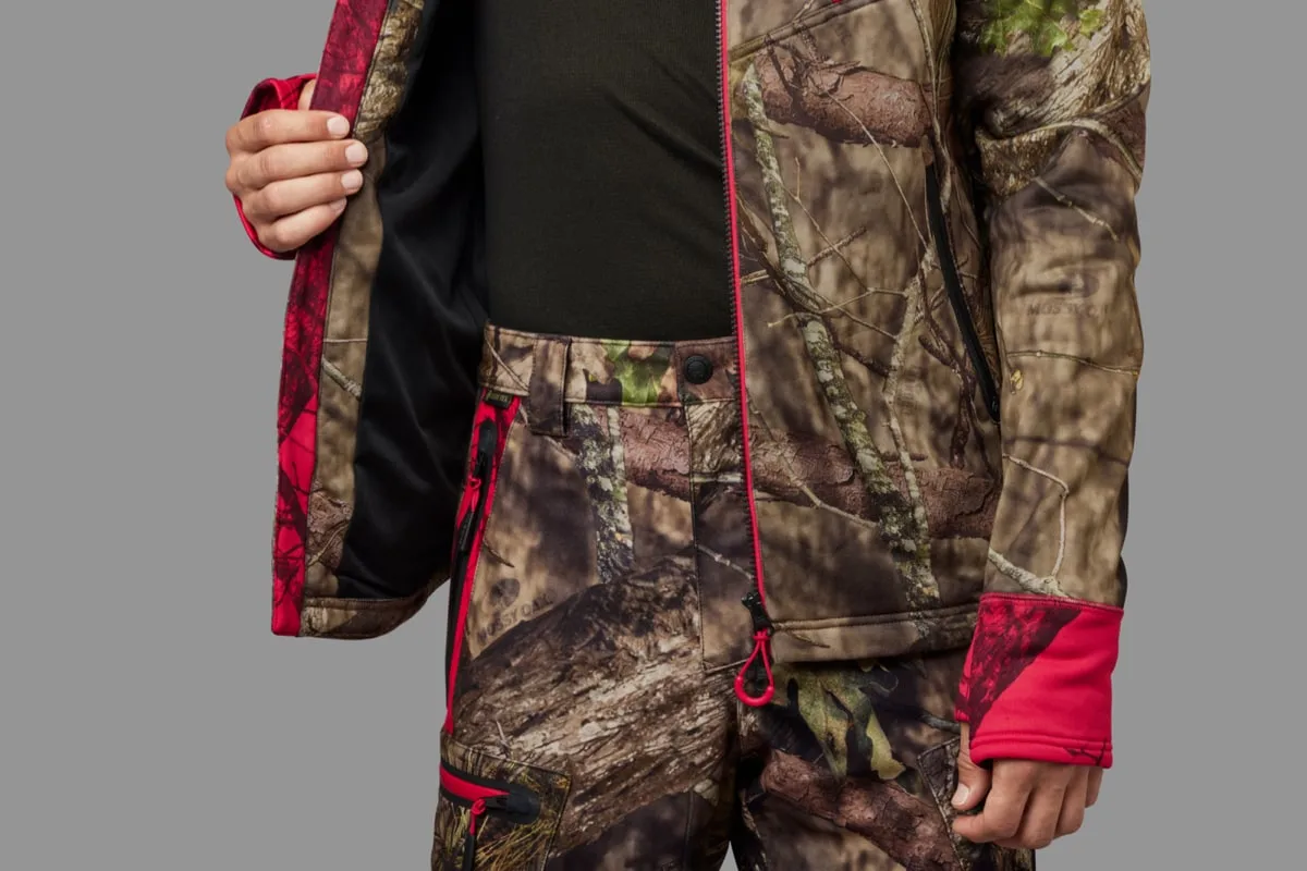 Härkila Men's Moose Hunter 2.0 Fleece Jacket Mossy Oak Break-Up Country/Mossy Oak Red