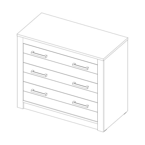 Kidsmill Sem Nautic Grijs Commode