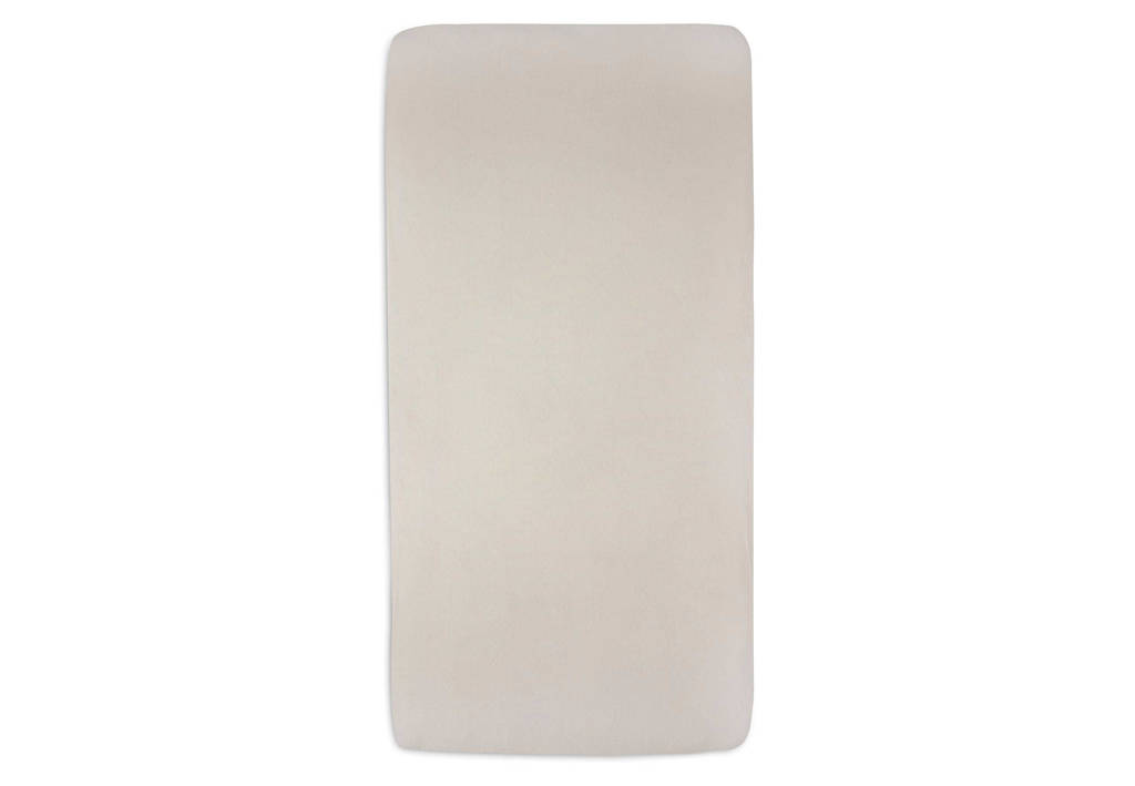 katoenen jersey ledikant hoeslaken 60x120 cm Ivory/Nougat - set van 2