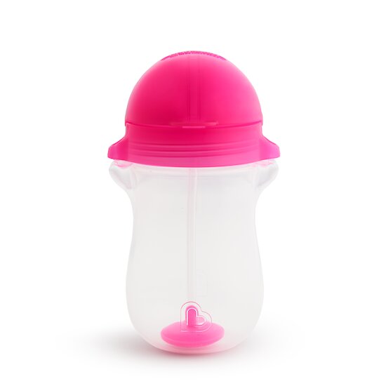 Tasse d'apprentissage à paille Click Lock   Rose        296 ml   de               Munchkin