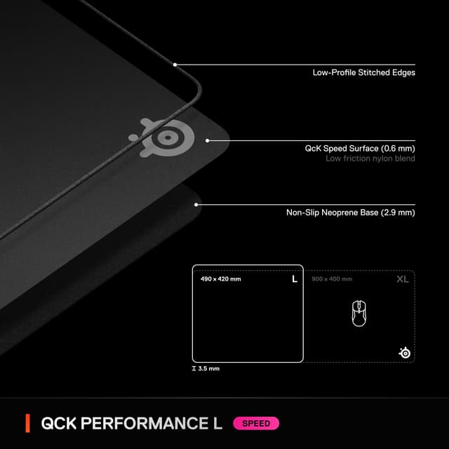 SteelSeries QCK Performance Speed musemåtte
