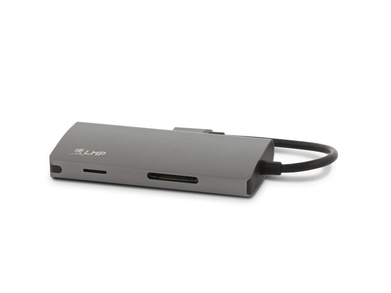 LMP Dockingstation USB-C Mini Dock Space Grau Kompakte USB-C-Dockingstation mit Aluminiumgehäuse