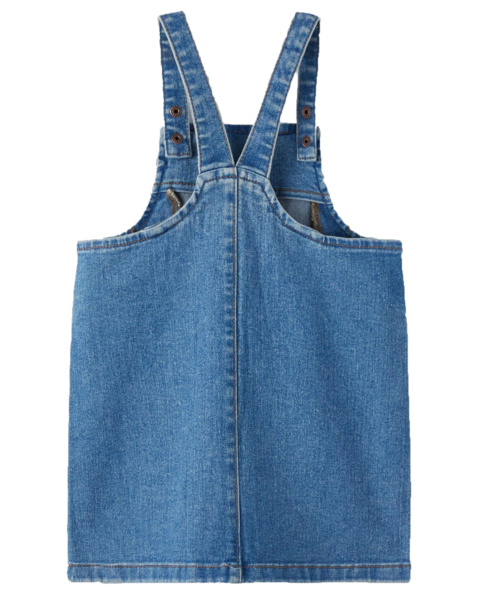 Latzrock NMFATOKE in medium blue denim