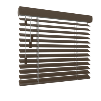 Houten Jaloezie Recht raam 6117 bamboe bruin 50MM