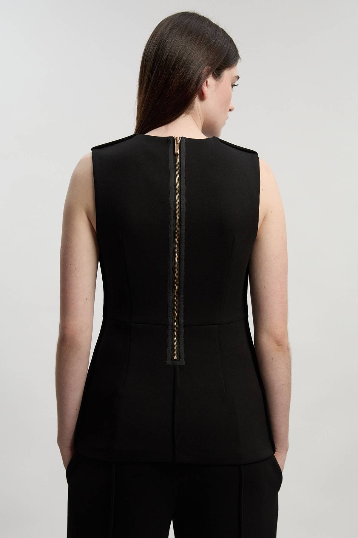 KarenMillen Haut Long Sans Manches Ponte