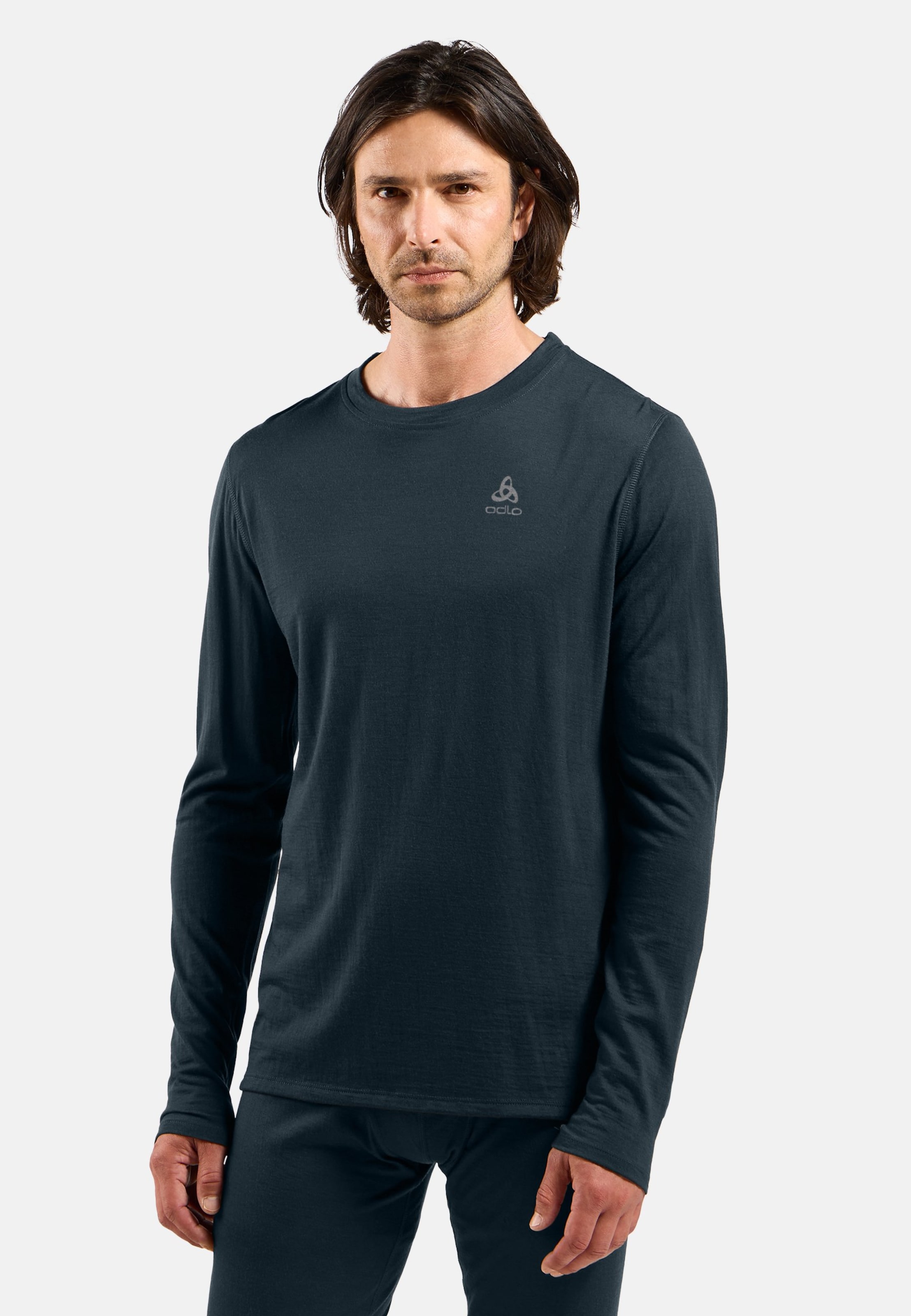 Natural Merino 160 Base Layer Langarmshirt in dark sapphire
