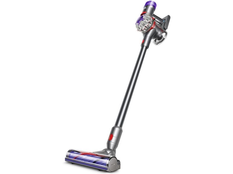 Dyson Akku-Hand- und Stielsauger V8 Advanced Silber/Violett Kabelloser Staubsauger für Haushalte mit Haustieren