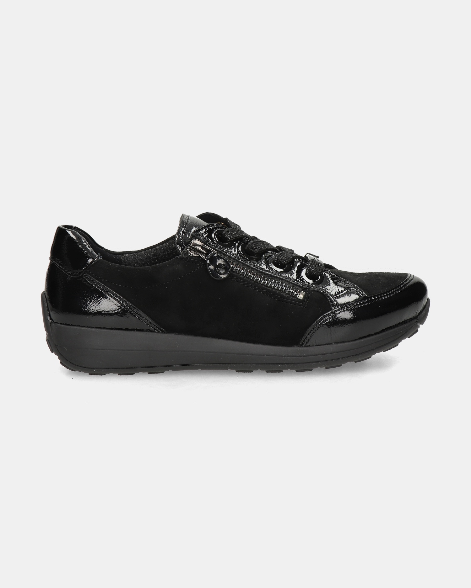 Ara Osaka High Soft Lage sneakers  - zwart