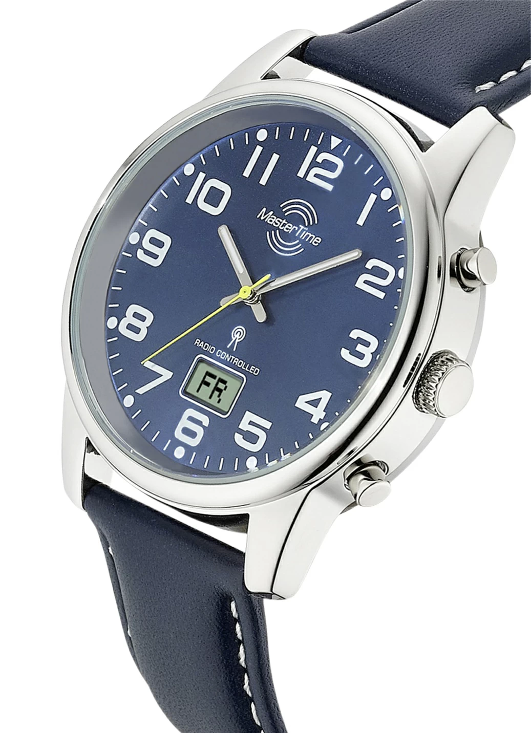 Master Time Funk-Herrenuhr mit Lederarmband
