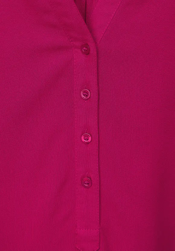 Longbluse in Unifarbe - carmine red
