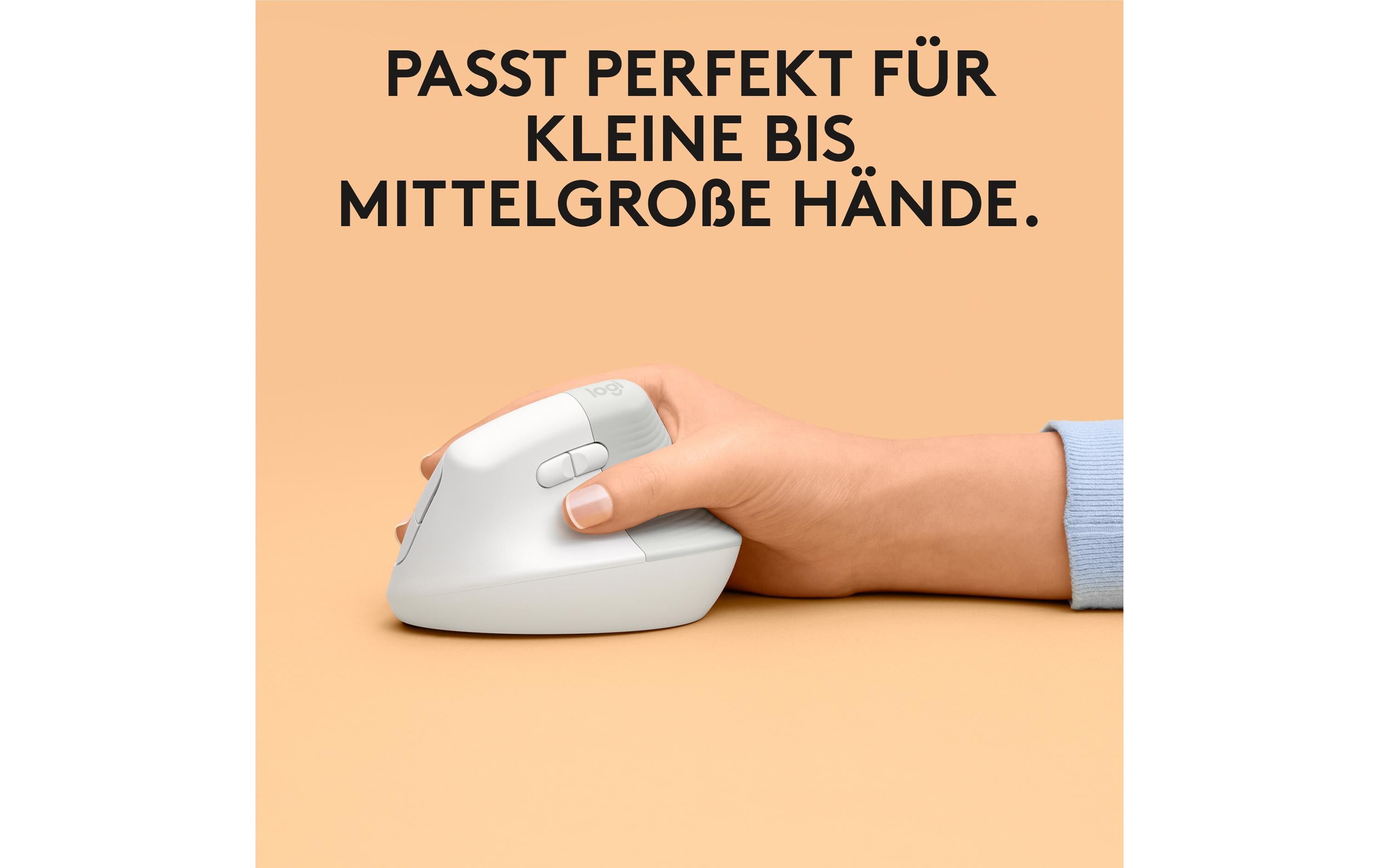 Ergonomische Maus Lift for Mac off-whiteFür Mac optimierte, ergonomische Maus mit vertikalem Design für kleine bis mittelgrosse Hände