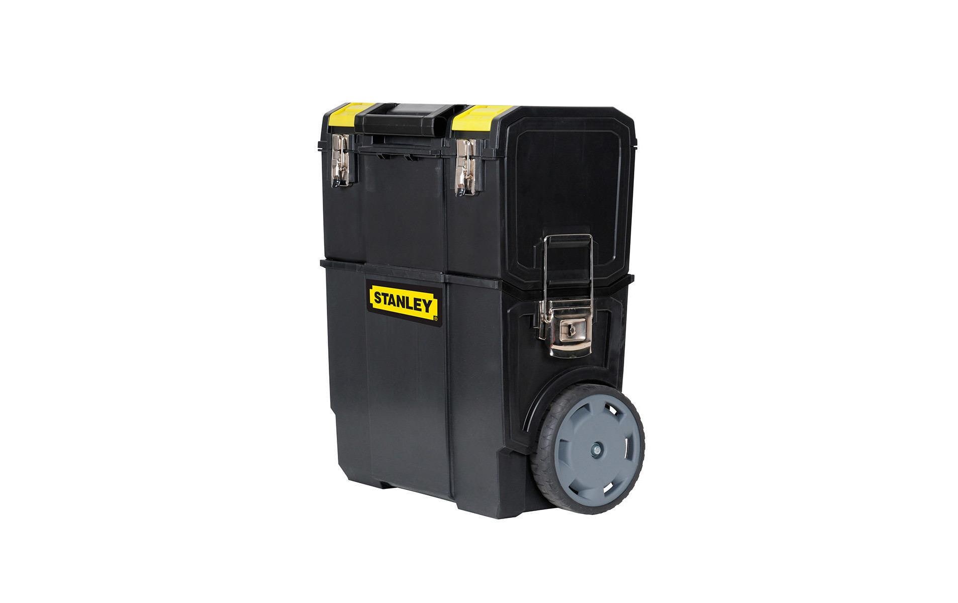 Werkzeugbox mit RollenMit robustem Telskopgriff