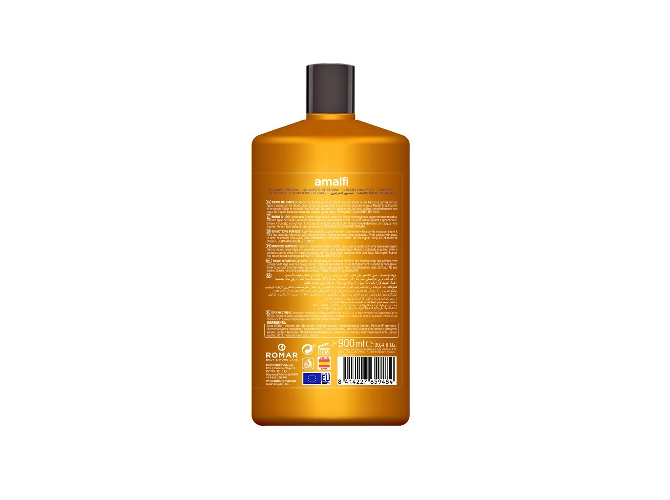CHAMPÔ AMALFI KERATINA 900ML