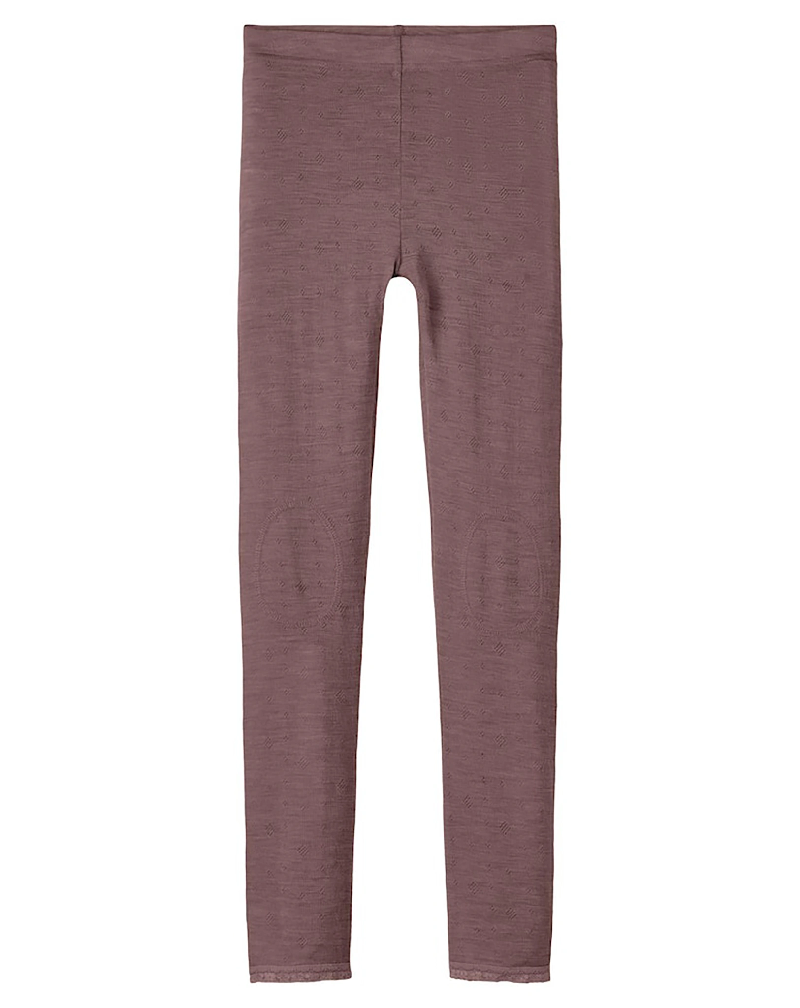 Leggings NKFWANG SOLID aus Wolle in peppercorn