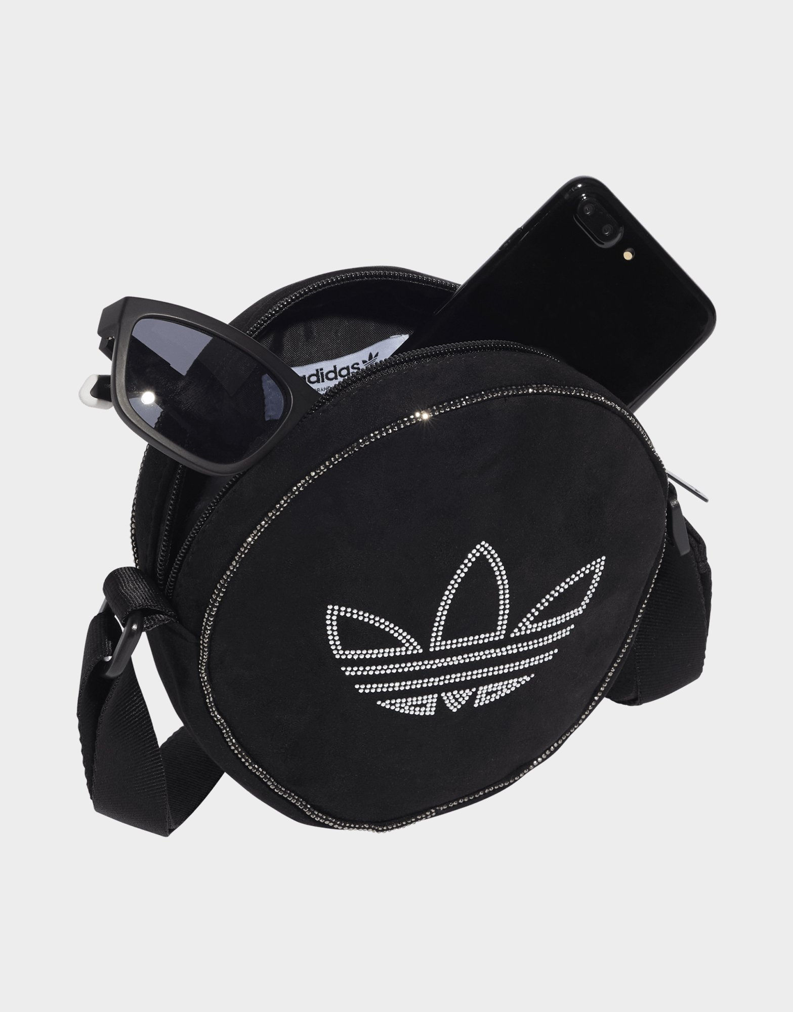 adidas Originals Sac rond matière synthétique strass