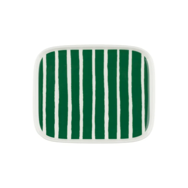 Marimekko - Oiva Piccolo Teller, 15 x 12 cm, weiss / rosa
