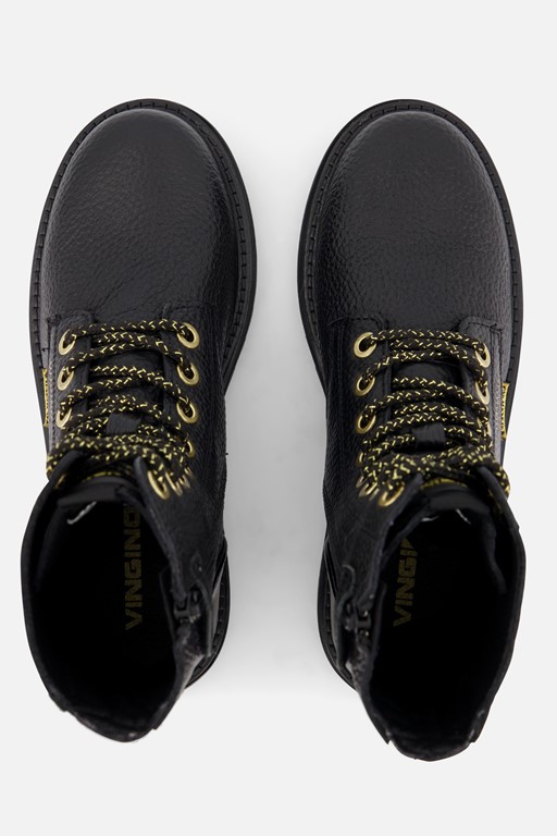 Vingino Shirley Biker boots zwart Leer