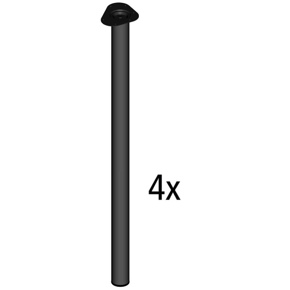 BORDBEN ELEMENT-SYSTEM4 STK. Ø60 X 700 MM SORT