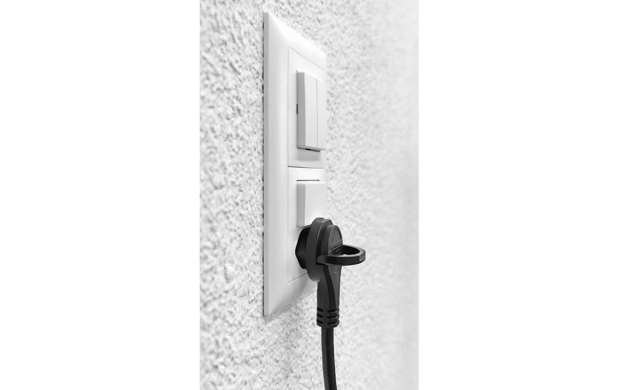Verlängerungskabel T12/T13, 3 m SchwarzSchwarzes Verlängerungskabel mit Flach-Winkelstecker