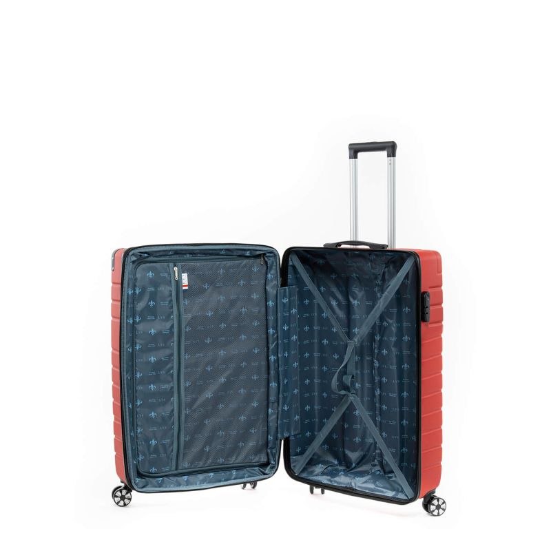Lot de 3 valises rigides 2123 56, 67 et 77 cm Rouge