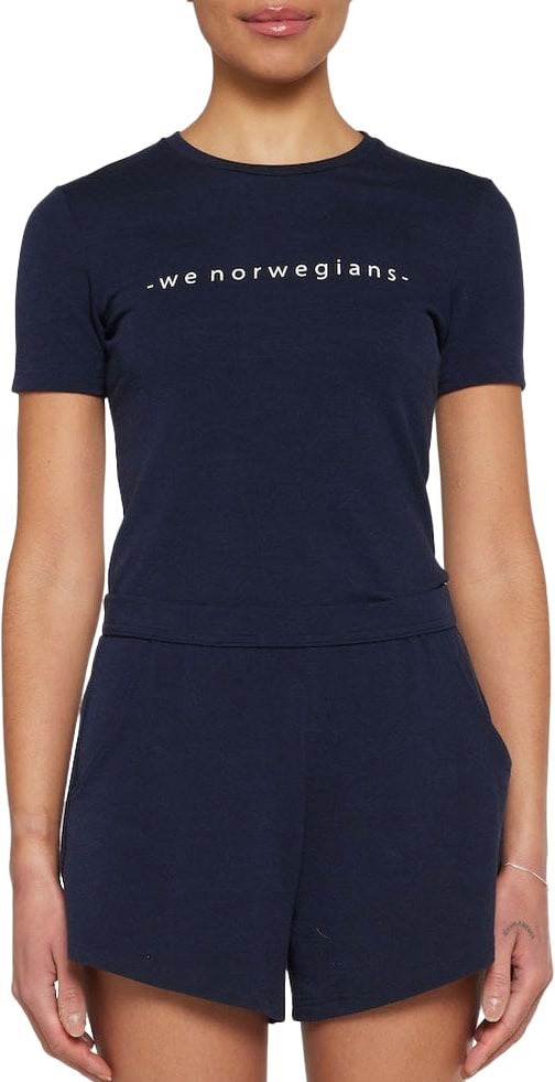 Lindesnes Tee Dame Navy Blue