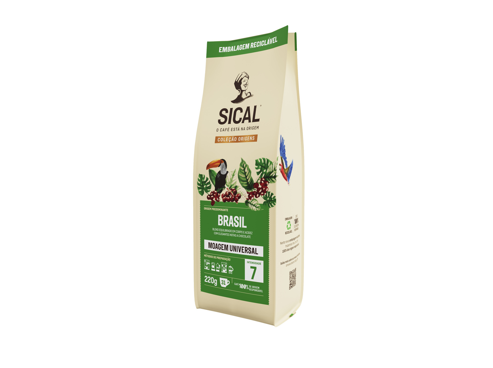 CAFÉ MOIDO NORMAL SICAL BRASIL 220G