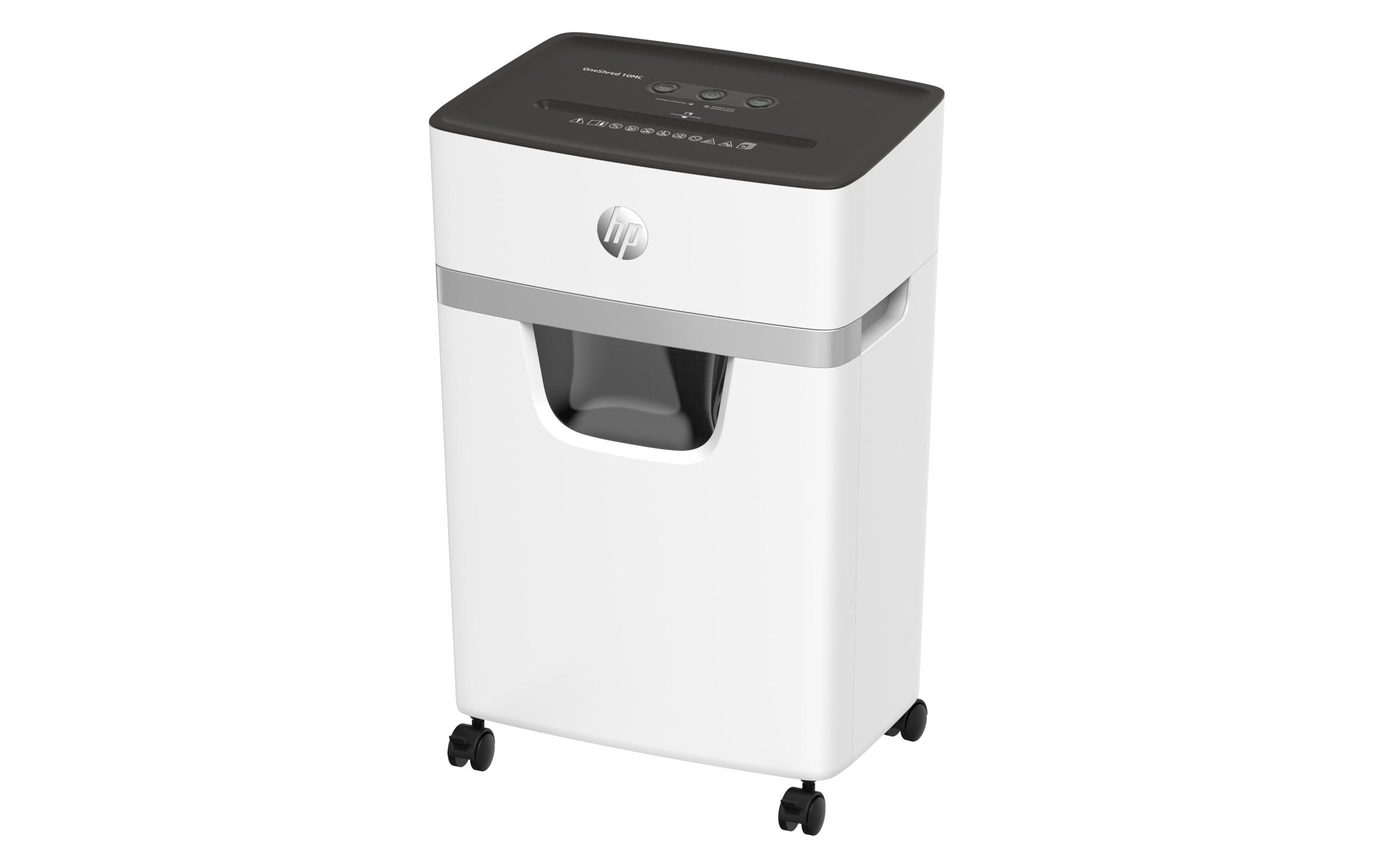 Aktenvernichter OneShred 10MC P-5, 10 Seiten<br>Dokumentenvernichter von HP