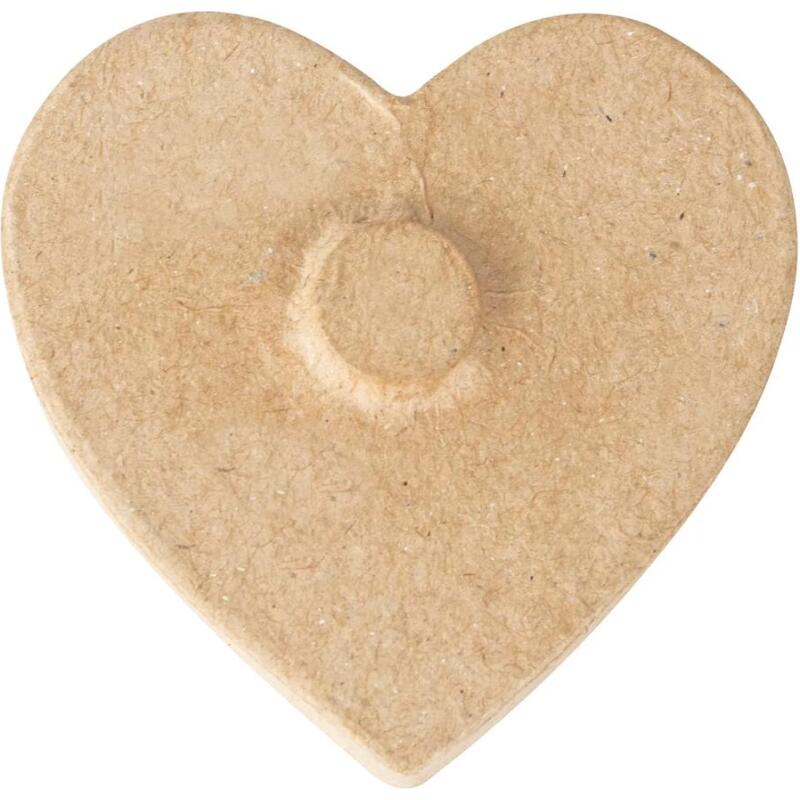 Pack de 12 coeurs aimantés 3x12x20cm - Kraft