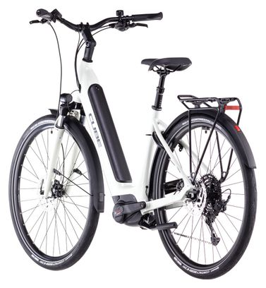 Vélo de Ville Électrique Cube Supreme Hybrid One 500 Easy Entry Shimano Cues 10V 500 Wh 700 mm Beige Desert Stone 2025