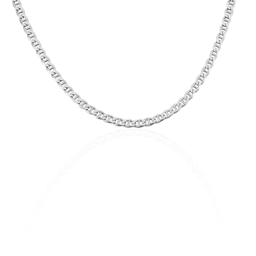 Chaîne Piato Marine Argent Blanc