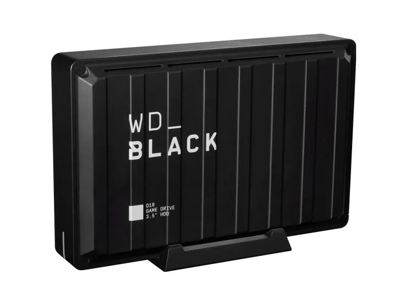 WD_BLACK D10 Game Drive WDBA3P0080HBK - Harddisk - 8 TB - ekstern (bærbar) - USB 3.2 Gen 1 - 7200 rpm - sort