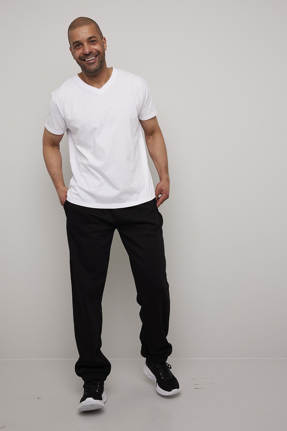 Mason joggebukse med strikk og snøring i livet